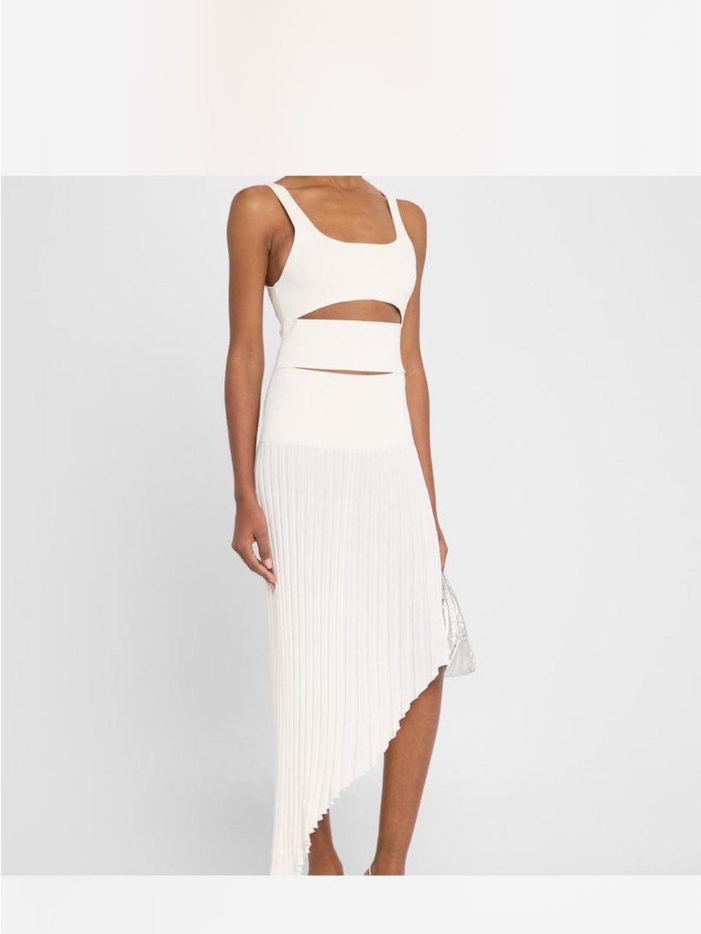 Christopher Esber Asymmetrical Pleated Midi Skirt